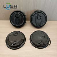 LUSH Couvercle en PP pour gobelet en papier Gobelet en plastique PP PET PS Café Boisson chaude Boisson froide