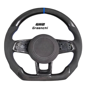 Utilisé pour Volkswagen <span class=keywords><strong>Golf</strong></span> 5/<span class=keywords><strong>7</strong></span> GTI MK7 Polo Passat CC R-Line Volant en fibre de carbone modifié - Product Image 1