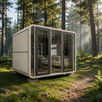 Casa Container Modular de Luxo Personalizável de 20FT, Estruturas Modernas, Cabana Apple Prefabricada