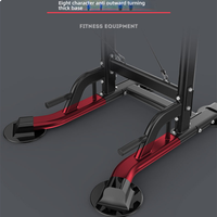Tour de musculation KJ en métal avec station de dips et barre de traction, capacité de charge de 200 kg, pour salle de sport à domicile, équipement d'entraînement de force à hauteur réglable