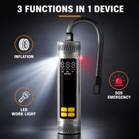 Compresseur d'air portable rechargeable 150 PSI avec LED pour gonflage de pneus et vélos