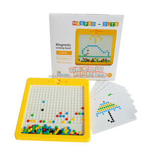 Juguetes intelectuales de educación temprana para bebés, pluma de magnetismo de plástico, tablero de dibujo, cuentas de magnetismo de colores, tablero de dibujo de aprendizaje - Product Image 6
