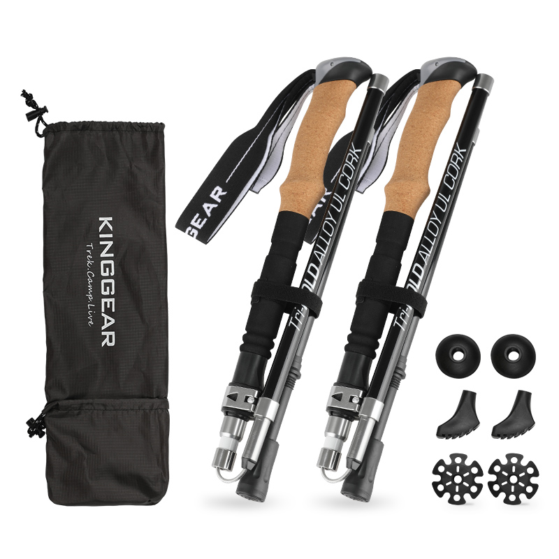 Foldable Ultralight Adjustable Aluiniu Alloy Stick Twist Lock Hiking Trekking Pole - Trekking Pole And Walking Stick Price - View #3