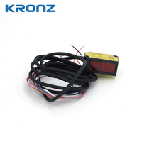 Sensor de Desplazamiento láser CMOS de tamaño compacto KRONZ, interruptor de salida doble y Sensor fotoeléctrico analógico de 30mm 12V ~ 24VDC con cable