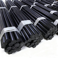 Tige en plastique d'ingénierie CNC Pa66 Barre ronde en nylon noir Pa6 Tige en nylon 6 Tige 50 60 70 80 90 100mm * 1000mm