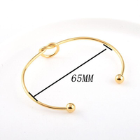 Bracelet ouvert torsadé poli pour femme, en acier inoxydable, trois couleurs (or, or rose, argent), 66 mm, élégant pour les soirées