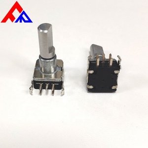 Encodeur incrémental à axe en D EC11 à haute stabilité, avec connecteur latéral 5 broches, interrupteur instantané, alimentation DC5V, vente en gros fabricant - Product Image 6