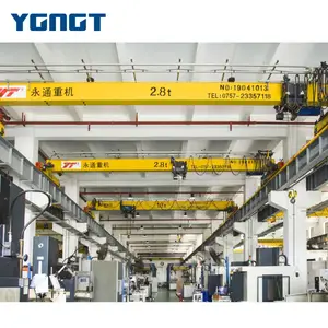 Cheap Price Travelling Bridge Crane Heavy Duty Overhead Crane with Electric Hoist