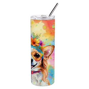 Bicchiere sottile in acciaio inossidabile Chihuahua Hippie Dawg - Product Image 3