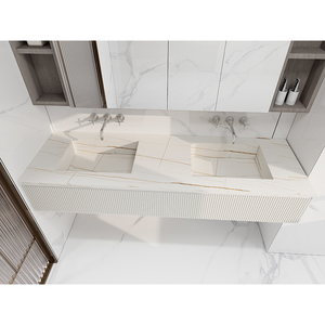 Carrelage en pierre frittée moderne de luxe, résistant aux acides, antidérapant, finition mate pour salon, chambre, hall, escalier, salle à manger extérieure - Product Image 2