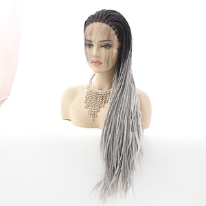 LINDAL peluca rizada trenzada estilos frontales <span class=keywords><strong>cabello</strong></span> <span class=keywords><strong>humano</strong></span>, pelucas <span class=keywords><strong>de</strong></span> <span class=keywords><strong>cabello</strong></span> <span class=keywords><strong>humano</strong></span> trenzado para mujeres negras coleta gorra corta disfraz Halloween - Product Image 6
