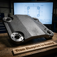 Service de fonderie OEM, fonderie dans le sable, fonte grise GJL GJS, fonte ductile GGG40 GGG70 pour l'automobile et la machinerie, certifié ISO9001