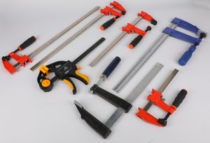 ตัวหนีบปรับได้ทำจากเหล็กกล้าคาร์บอน พลาสติก และโลหะ สำหรับงานไม้ ตัวหนีบแบบ F ระบบวัดแบบเมตริกและนิ้ว สำหรับเครื่องมือช่าง - Product Image 6