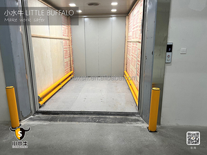 耐久性のあるプラスチック製エレベーター保護バリア弾性ガードレールラックエンド保護安全な地上衝撃停止交通障壁 - Product Image 3