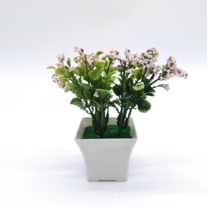 QIDA, venta al por mayor, hierba de seda Artificial, árbol, bonsái, decoración de lujo <span class=keywords><strong>para</strong></span> el hogar, pequeña planta en maceta de plástico <span class=keywords><strong>para</strong></span> uso al aire libre <span class=keywords><strong>para</strong></span> boda - Product Image 4