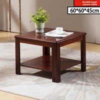 Table à manger basse en bois massif simple assemblage facile Table à thé de bureau de mode moderne rectangulaire