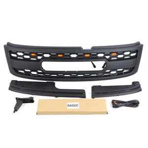 Accesorios Exteriores para Automóviles Todoterreno, Parrilla Delantera Negra ABS, Parrilla LED para Automóvil, Compatible con PATROL Y61 2005-2020 - Product Image 1