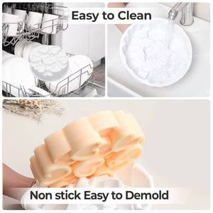 MUYULINS factory can customize Valentine's Day multi-heart-shaped molds, LFGB non-stick BPA-free <b>silicone</b> mousse cake molds - Product Image 2
