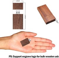 Clé USB en bois avec logo gravé, 100% naturelle, prix d'usine Gitra, clés USB en bois avec logo personnalisé