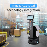 CHAFON W100 Mapas y Rutas personalizables Robot inteligente Material ABS para sistema de inventario automatizado