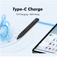 Stylet magnétique pour Microsoft Surface Matériau métallique en aluminium capacitif actif de niveau 4096