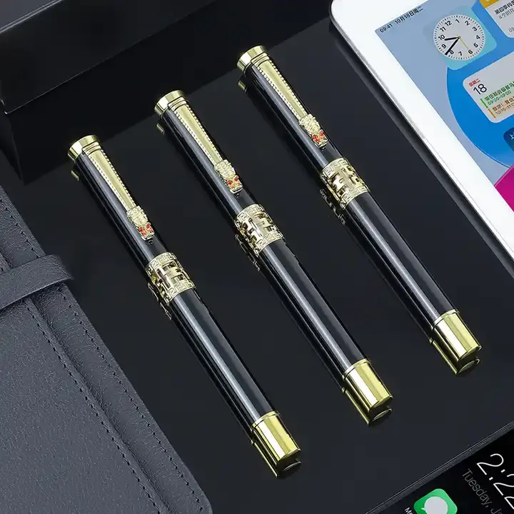 Luxus Business Geschenk Stift Metall Kugelschreiber Set mit benutzer definierten Logo und Box