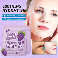 Masque facial hydratant à succès avec 8 extraits de fruits pour une routine de soin de la peau et une réduction des pores