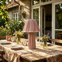 Lampes de table en tissu rechargeables au design unique, 2700K, décoration de luxe pour hôtel, salon, mariage, lampe de table sans fil