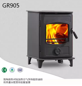 Chimenea Independiente de Hierro Fundido Verde GR905 de 5KW con 84.3% de Eficiencia Térmica, Certificada por CE y EPA para Uso en Villas - Product Image 3