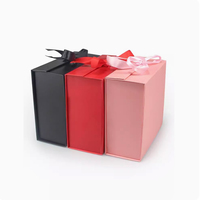 Großhandel Benutzerdefiniertes Logo Premium Luxus Karton Faltbare Perücken-Haarverlängerungs-Kosmetik Rosa Magnetische Geschenkverpackung