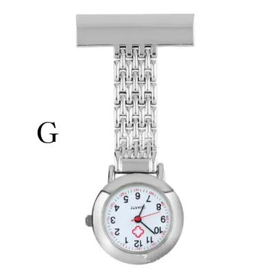 Various styles of silver nurse watches logo and dial can be customized doctor pocket watch