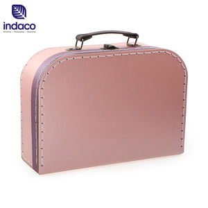 ส่วนตัวที่กำหนดเองที่ละเอียดอ่อนลักษณะแข็งกระดาษบรรจุของขวัญเด็กของเล่นเสื้อผ้ากระเป๋าเดินทางกล่องบรรจุภัณฑ์ที่มีโลหะจับล็อค - Product Image 5