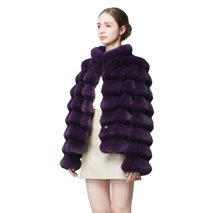 Manteau de fourrure <span class=keywords><strong>court</strong></span> de luxe élégant et élégant de haute qualité manteau <span class=keywords><strong>court</strong></span> en fausse fourrure pour femmes pour l'hiver - Product Image 3