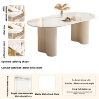 Ensemble table et chaises de salle à manger pour petit appartement, style crème minimaliste moderne, style français, luxe léger, îlot pliable, 4 places, en bambou