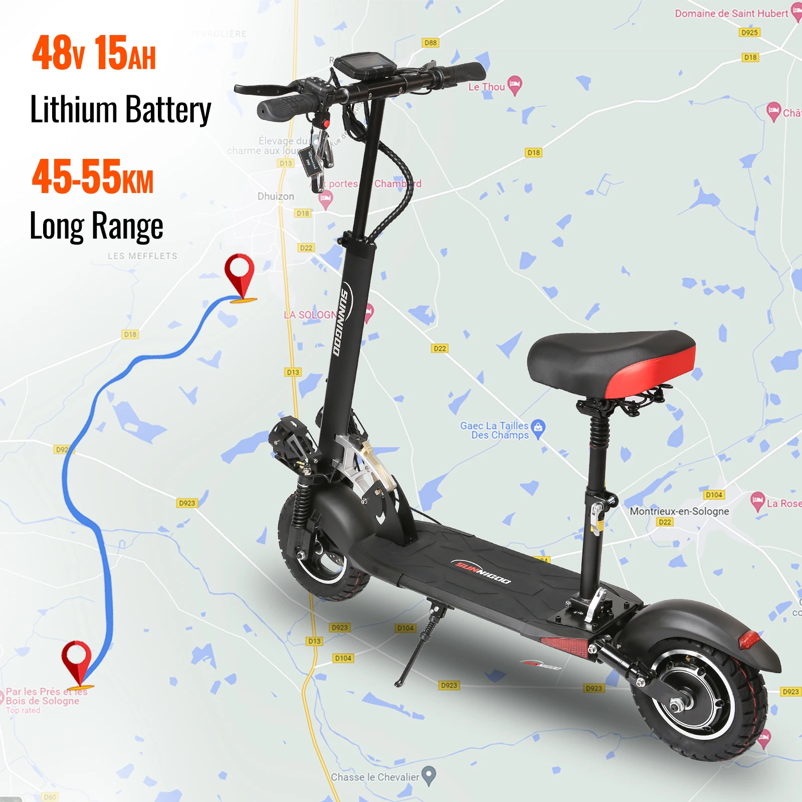 Scooter スクーター EL148　ホットワクシング済　国産ボード Electric-Scooter-with-Ambient-