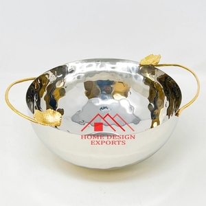 ชามเสิร์ฟทรงกลมอะลูมิเนียมสำหรับตกแต่งโต๊ะ  แจกันดอกไม้ทรงสูงอะลูมิเนียมขายดีสำหรับตกแต่งบ้าน - Product Image 2