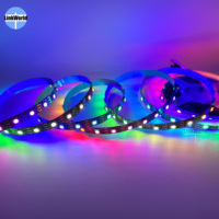 Bande LED intelligente numérique RGBIC WS2812 WS2812B adressable DC 5V, 30, 60, 96, 144 LED, pixels individuels, SMD 5050