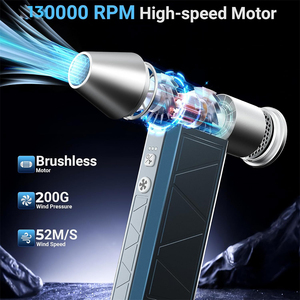 Soplador de Aire Inalámbrico sin Escobillas de 130000 RPM, Limpiador de Aire Comprimido, Herramienta de Limpieza Recargable de Alta Velocidad de 6000 mAh <span class=keywords><strong>para</strong></span> PC - Product Image 3