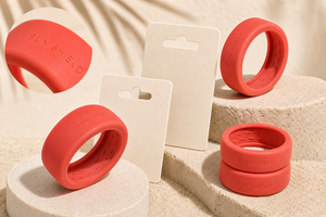 Coque de protection en silicone personnalisée avec logo OEM pour Oura Ring 5/4, Galaxy Ring, RingConn, Ultrahuman, Orange Corail, Marque en relief - Product Image 6