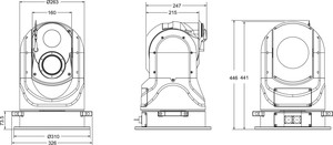 High Resolution Thermal Imaging Customized <strong>PTZ</strong> Optional Auto Tracking <strong>Function</strong> for Critical Infrastructure Protection <strong>Camera</strong> - Product Image 4