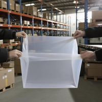 Housse de palette imperméable et recyclable T1021D, sac de palette pour le stockage d'ordinateurs et d'écouteurs, film logistique transparent en PE moulé par soufflage