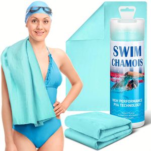 Serviette de bain extra large en chamois à séchage rapide pour les nageurs 35. Douche de plage et piscine 4 pouces pour la plongée, les triathlons et les sports nautiques - Product Image 1