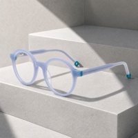 En stock, lunettes optiques rondes de luxe en acétate, montures de lunettes pour enfants haut de gamme, durables, confortables pour un usage quotidien