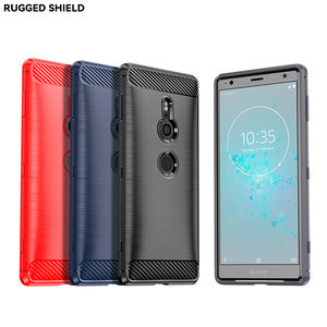 Coque de téléphone portable en TPU, étui souple résistant aux chocs en Fiber de carbone pour <span class=keywords><strong>Sony</strong></span> Xperia XZ2 - Product Image 2