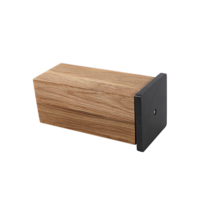 Nouvelle cuisine porte-couteau magnétique vente chaude élégant 360 bois de chêne rotatif avec plaque de marbre