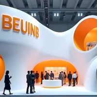 Stand d'exposition modulaire en bois personnalisable pour salons professionnels ABC Kids