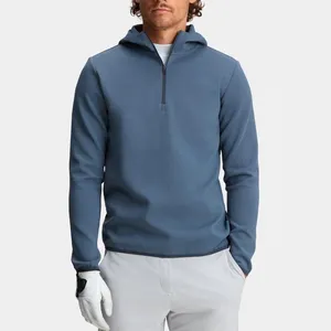 Golf Wear Apparel Men's High Quality Quick Dry Performance Smooth Polyester Lightweight Golf Pullover