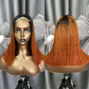 Nhà Máy Ren Tóc Giả 100% Tóc Con Người Trinh Nữ Brazil Ren Phía Trước Tóc Giả Cho Phụ Nữ Da Đen - Product Image 6