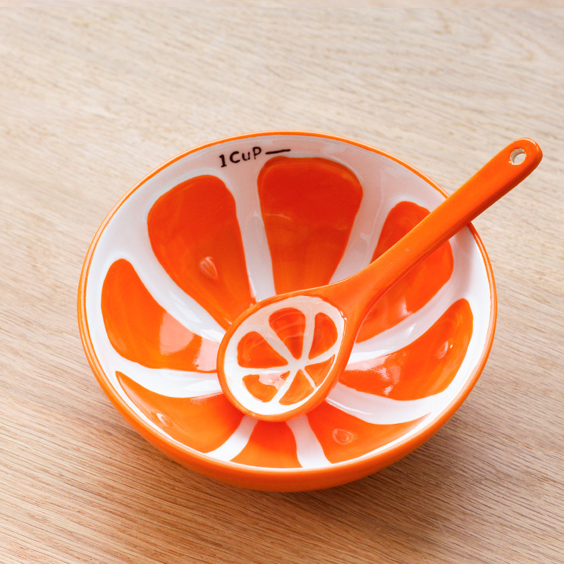 Orange (bowl spoon) small bowl 5 inches