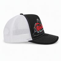Gorra de Camionero de 5 Paneles de Alta Calidad, Transpirable, con Logotipo Impreso por Transferencia de Calor, Estilo Hip Hop para Deportes al Aire Libre